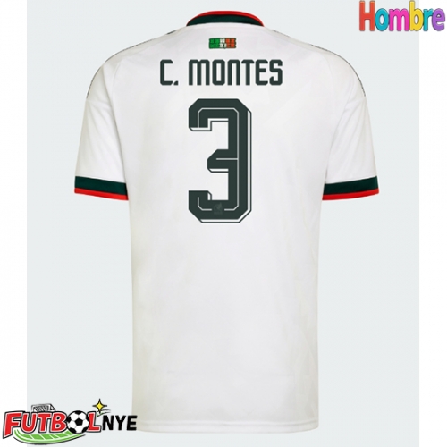 Camiseta México Cesar Montes #3 Visitante Equipación Mundial 2026 manga corta